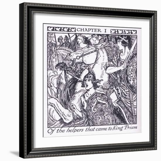 Of the Helpers Who Came to King Priam-Herbert Cole-Framed Giclee Print