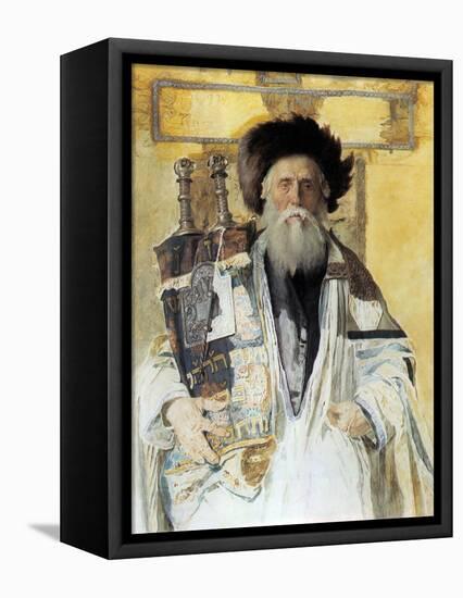 Of the High Priests Tribe-Isidor Kaufmann-Framed Stretched Canvas