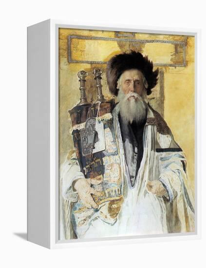 Of the High Priests Tribe-Isidor Kaufmann-Framed Stretched Canvas