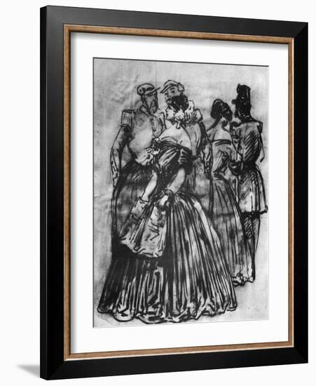 Off Duty, 19th Century-Constantin Guys-Framed Giclee Print