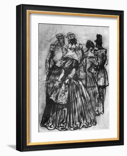 Off Duty, 19th Century-Constantin Guys-Framed Giclee Print