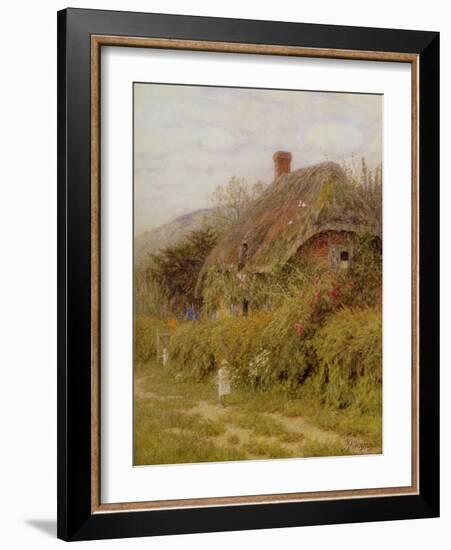 Off Fishing, Surrey (W/C on Paper)-Helen Allingham-Framed Giclee Print