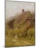 Off Fishing, Surrey (W/C on Paper)-Helen Allingham-Mounted Giclee Print