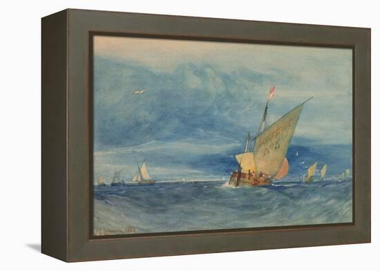 Off Lowestoft: Fresh Breeze, 1833 (W/C on Paper)-John Sell Cotman-Framed Premier Image Canvas