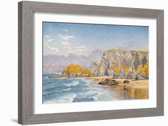 Off the Coast of Guernsey-John Brett-Framed Giclee Print