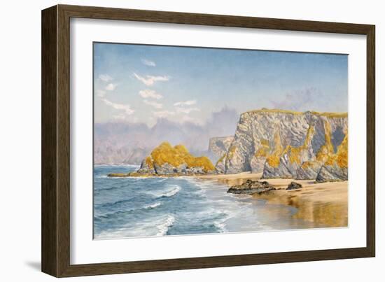 Off the Coast of Guernsey-John Brett-Framed Giclee Print