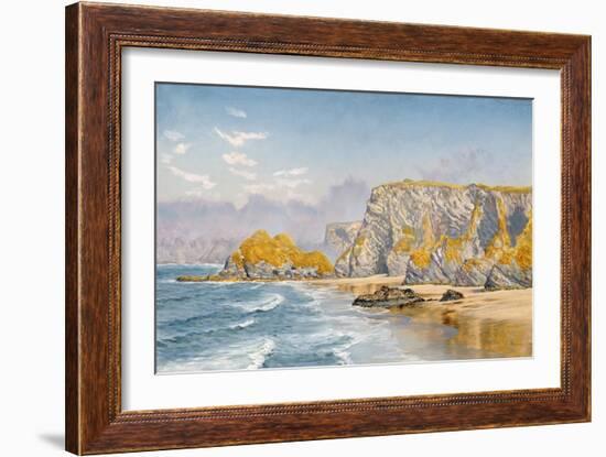 Off the Coast of Guernsey-John Brett-Framed Giclee Print