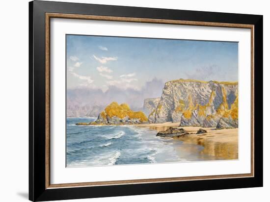 Off the Coast of Guernsey-John Brett-Framed Giclee Print