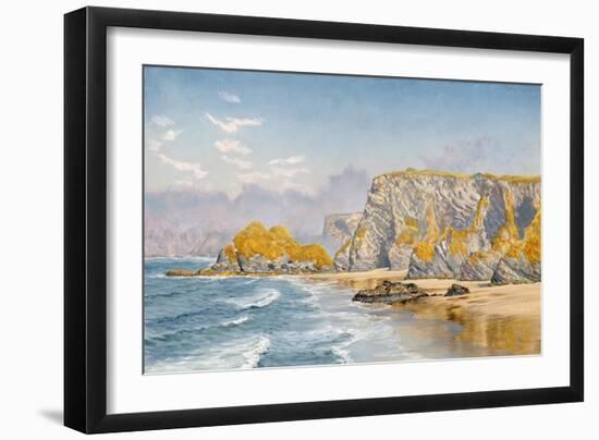 Off the Coast of Guernsey-John Brett-Framed Giclee Print