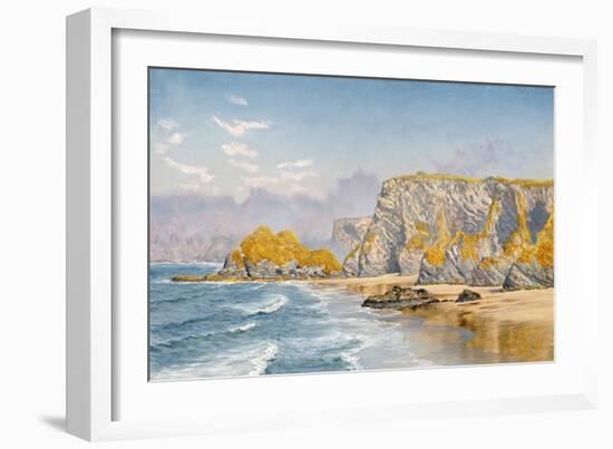 Off the Coast of Guernsey-John Brett-Framed Giclee Print