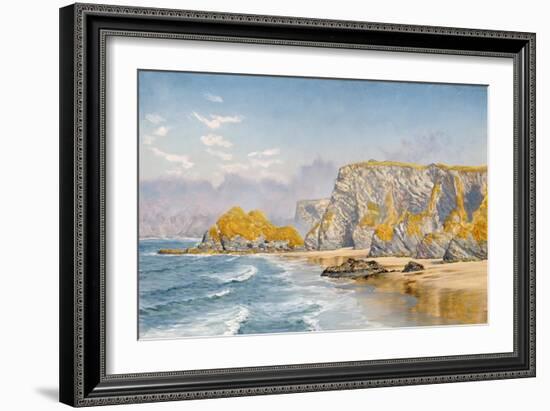 Off the Coast of Guernsey-John Brett-Framed Giclee Print