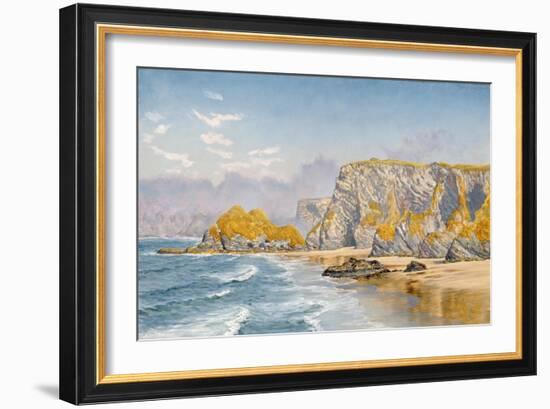 Off the Coast of Guernsey-John Brett-Framed Giclee Print