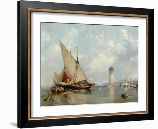 Off the Coast of Leghorn, 1848-Edward William Cooke-Framed Giclee Print