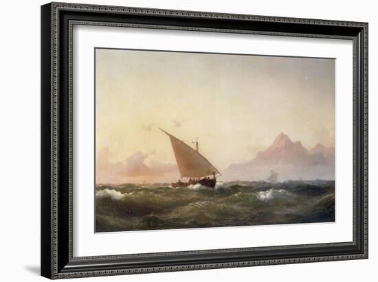 Off the Coast of North Africa, 1853-Wilhelm Melbye-Framed Giclee Print