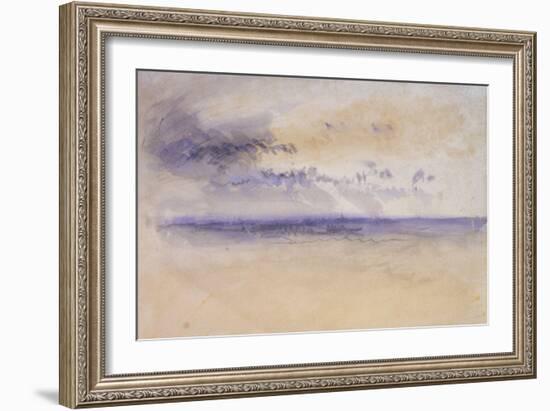 Off the Coast: Seascape and Clouds, 19th Century-JMW Turner-Framed Giclee Print