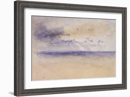 Off the Coast: Seascape and Clouds, 19th Century-JMW Turner-Framed Giclee Print