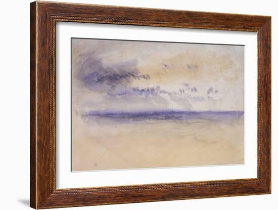 Off the Coast: Seascape and Clouds, 19th Century-JMW Turner-Framed Giclee Print