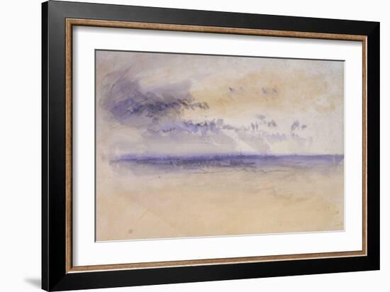 Off the Coast: Seascape and Clouds, 19th Century-JMW Turner-Framed Giclee Print