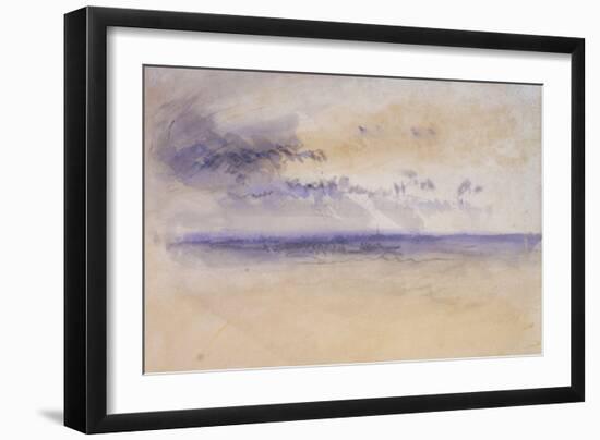 Off the Coast: Seascape and Clouds, 19th Century-JMW Turner-Framed Giclee Print