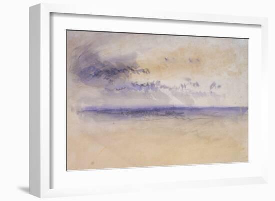 Off the Coast: Seascape and Clouds, 19th Century-JMW Turner-Framed Giclee Print