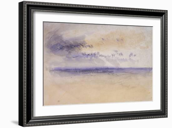 Off the Coast: Seascape and Clouds, 19th Century-JMW Turner-Framed Giclee Print