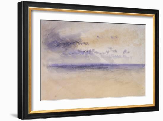 Off the Coast: Seascape and Clouds, 19th Century-JMW Turner-Framed Giclee Print