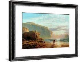 Off the Cornish Coast (Trebariwith Strand), 1877-78-John Mogford-Framed Giclee Print