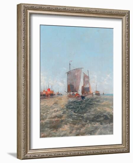 Off The Dutch Coast, 1896-Thomas Bush Hardy-Framed Giclee Print