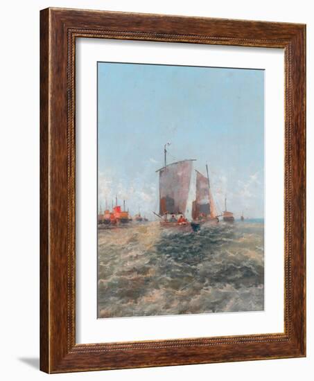 Off The Dutch Coast, 1896-Thomas Bush Hardy-Framed Giclee Print