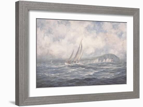 Off the Needles, Isle of Wight, 1997-Richard Willis-Framed Giclee Print