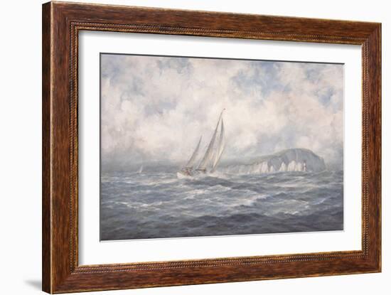 Off the Needles, Isle of Wight, 1997-Richard Willis-Framed Giclee Print