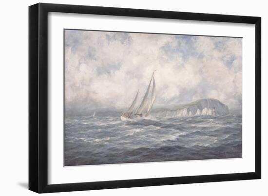 Off the Needles, Isle of Wight, 1997-Richard Willis-Framed Giclee Print