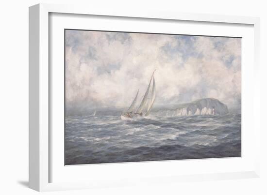 Off the Needles, Isle of Wight, 1997-Richard Willis-Framed Giclee Print