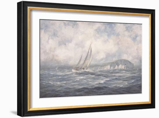 Off the Needles, Isle of Wight, 1997-Richard Willis-Framed Giclee Print