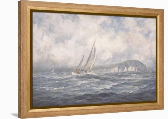 Off the Needles, Isle of Wight, 1997-Richard Willis-Framed Premier Image Canvas