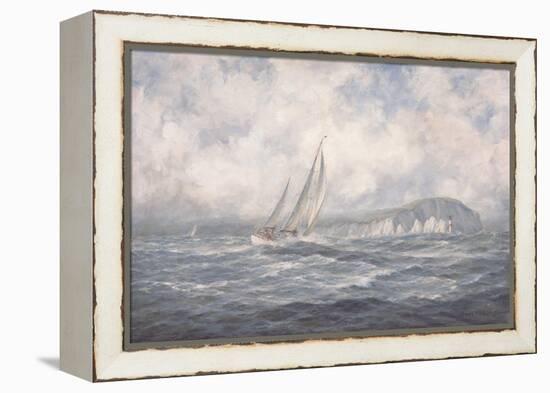 Off the Needles, Isle of Wight, 1997-Richard Willis-Framed Premier Image Canvas