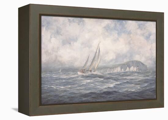 Off the Needles, Isle of Wight, 1997-Richard Willis-Framed Premier Image Canvas