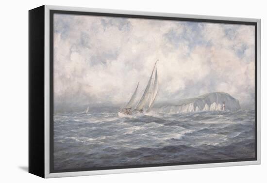 Off the Needles, Isle of Wight, 1997-Richard Willis-Framed Premier Image Canvas