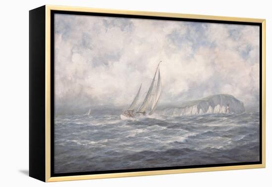 Off the Needles, Isle of Wight, 1997-Richard Willis-Framed Premier Image Canvas