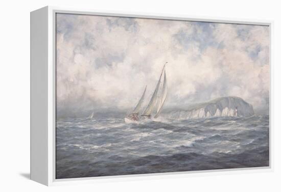 Off the Needles, Isle of Wight, 1997-Richard Willis-Framed Premier Image Canvas