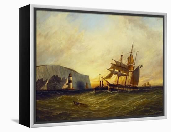 Off the Needles, Isle of Wight-George Gregory-Framed Premier Image Canvas