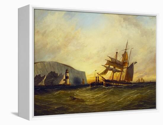 Off the Needles, Isle of Wight-George Gregory-Framed Premier Image Canvas