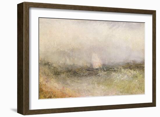 Off the Nore: Wind and Water, 1840-5 (Oil on Paper Laid Down on Canvas)-J. M. W. Turner-Framed Giclee Print