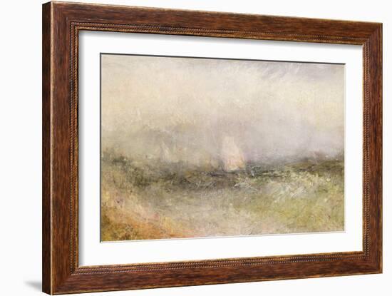 Off the Nore: Wind and Water, 1840-5 (Oil on Paper Laid Down on Canvas)-J. M. W. Turner-Framed Giclee Print