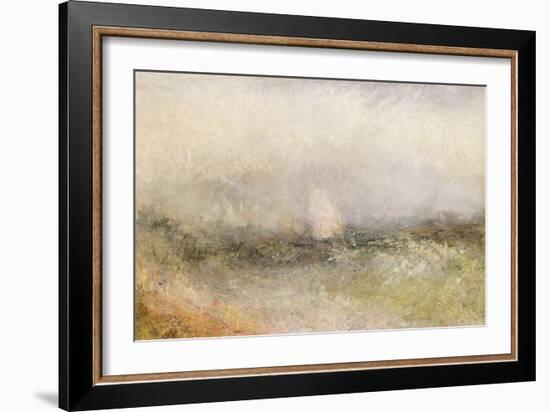 Off the Nore: Wind and Water, 1840-5 (Oil on Paper Laid Down on Canvas)-J. M. W. Turner-Framed Giclee Print