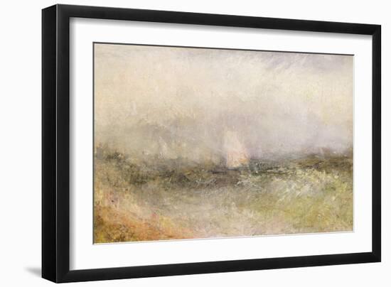 Off the Nore: Wind and Water, 1840-5 (Oil on Paper Laid Down on Canvas)-J. M. W. Turner-Framed Giclee Print