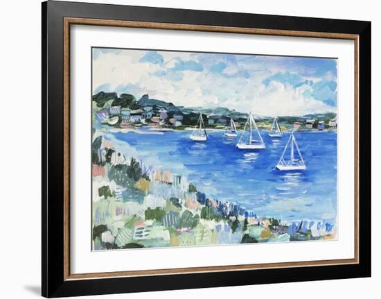 Off the Shore of St. Lucia-Michelle Brunner-Framed Art Print