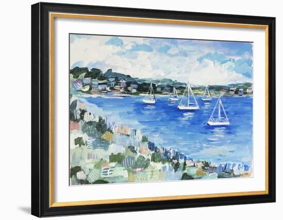 Off the Shore of St. Lucia-Michelle Brunner-Framed Art Print