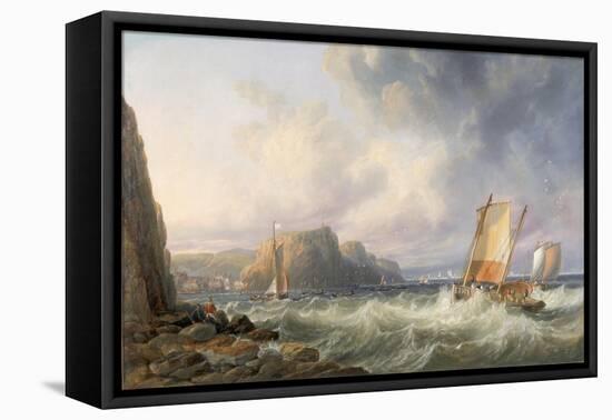 Off the Yorkshire Coast, Staithes, 1861-John Wilson Carmichael-Framed Premier Image Canvas