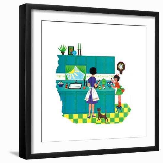 Off to a Good Start - Jack & Jill-Audrey Walters-Framed Giclee Print